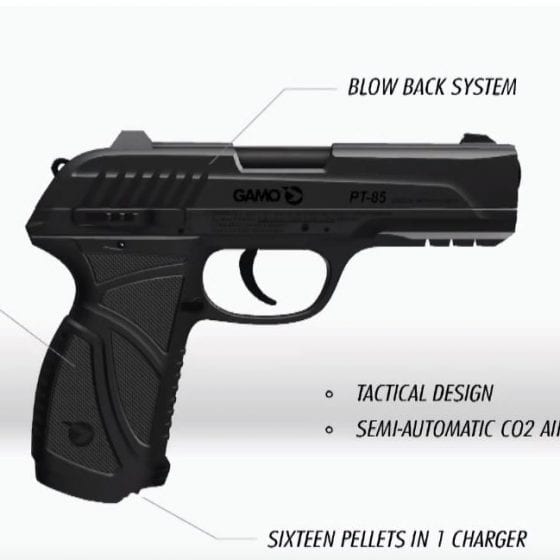 PT85 Blowback CO2 Pellet Pistol .177 Cal. GAMO