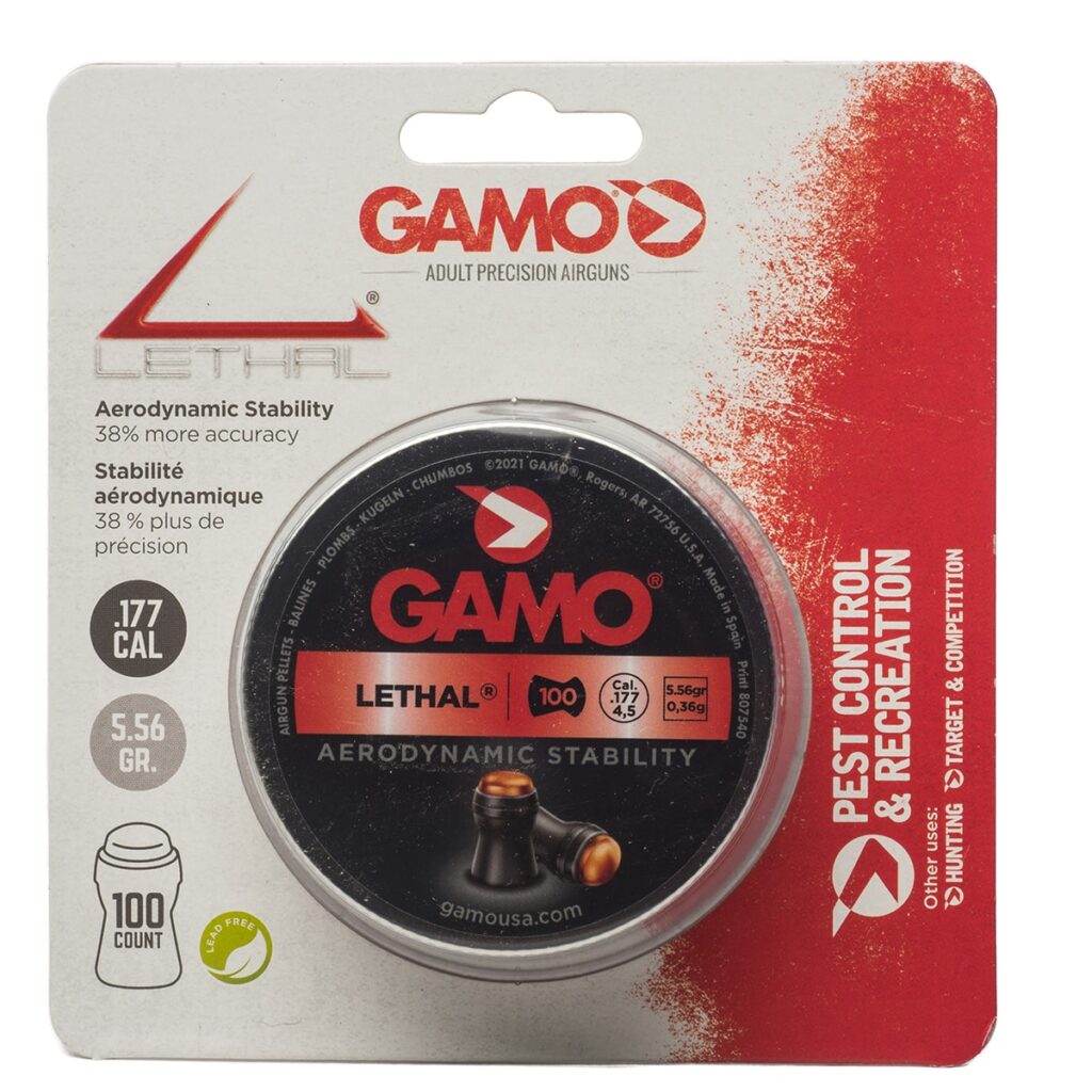 Gamo Lethal .177 Caliber high performance ammunition for airguns