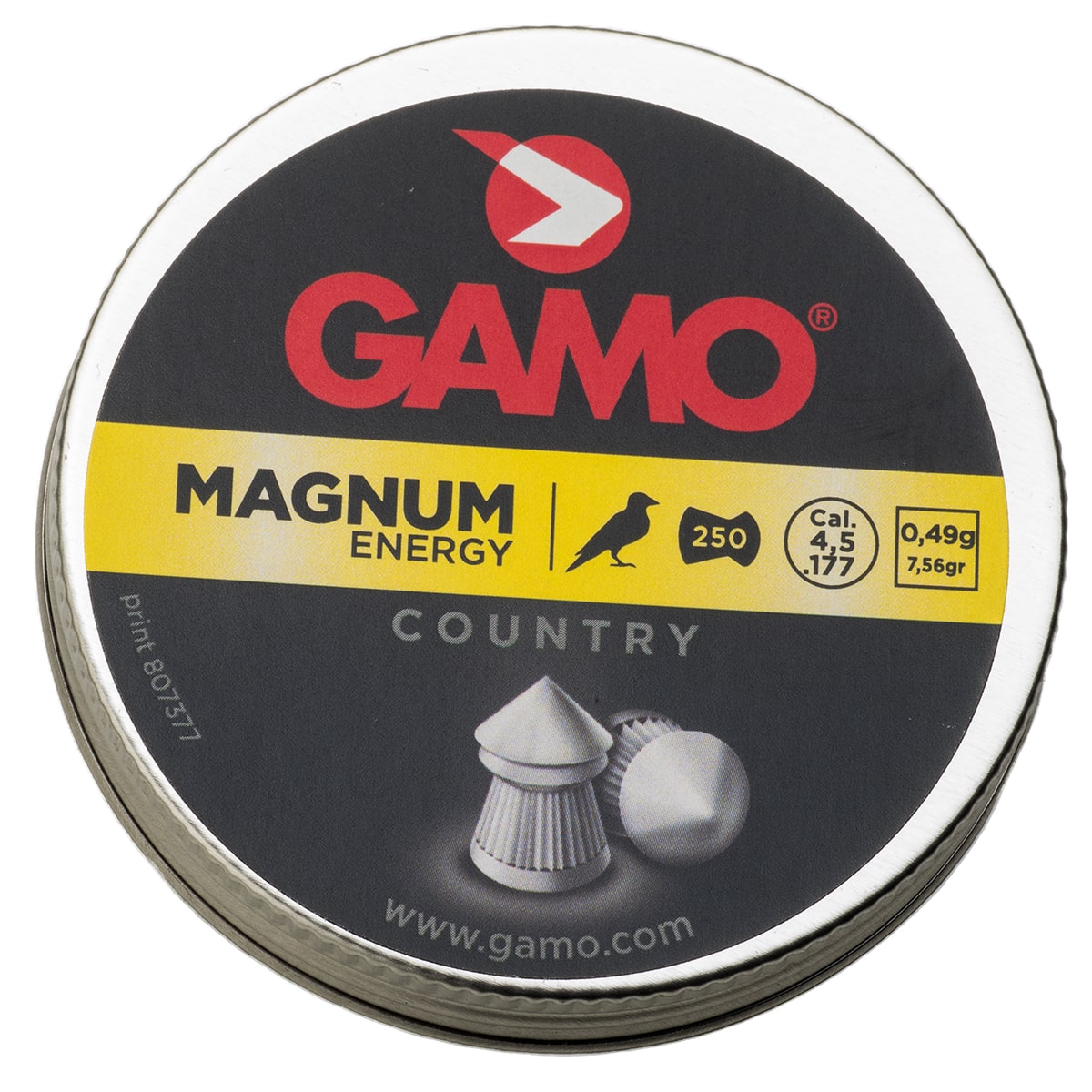 Magnum 177 250 tin 6320224BT54 tin of pellet ammunition