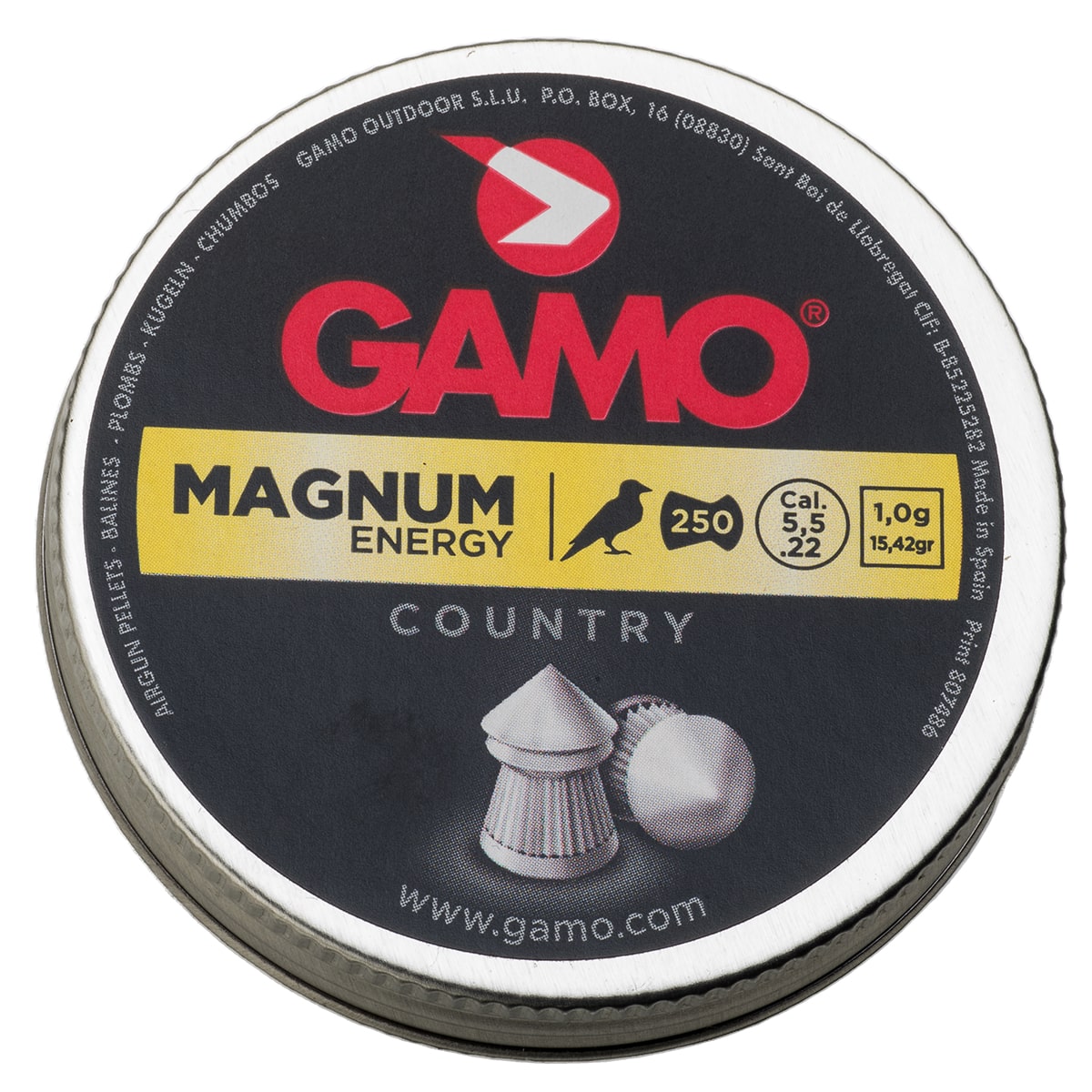 Magnum 22 250 tin 6320225BL54 pellet ammo