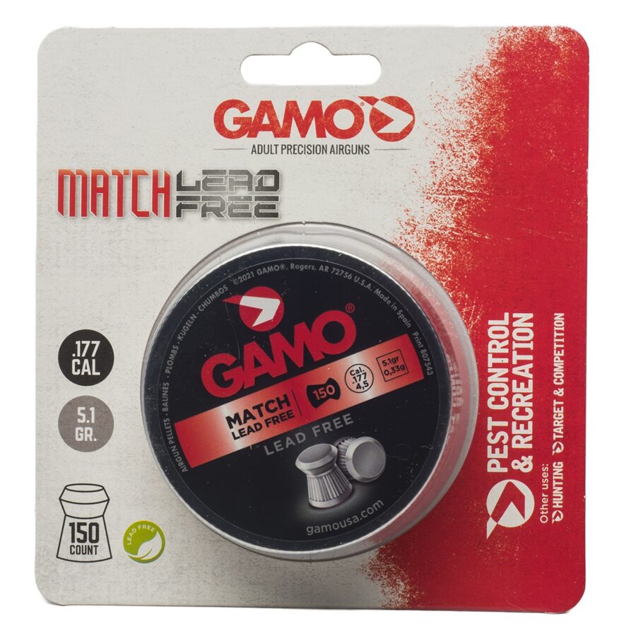 Gamo Match Lead Free Pellet Ammuntion for airguns