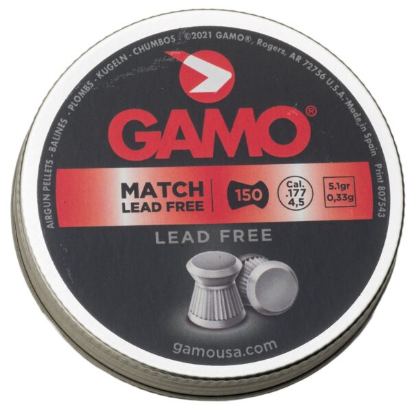 Match Lead Free 177 150 tin 632002654 airgun pellet ammo