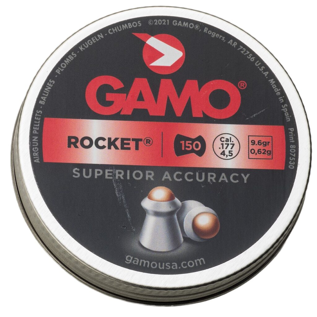 Gamo Rocket .177 Cal. Lead Pellets. Hardened steel tip.