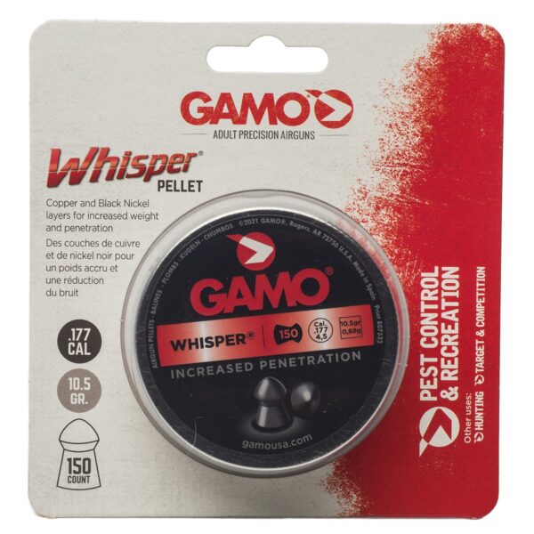 Whisper 177 150 tin 632272254 Quiet Pellet Air Gun Ammunition