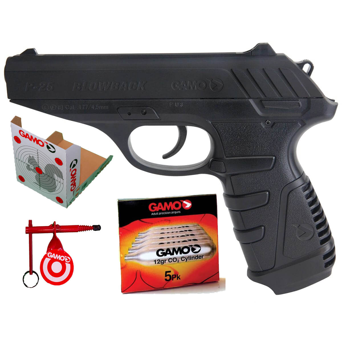 PT85 Pistol Pack with Gamo .177 Pellets and 100 Paper Targets