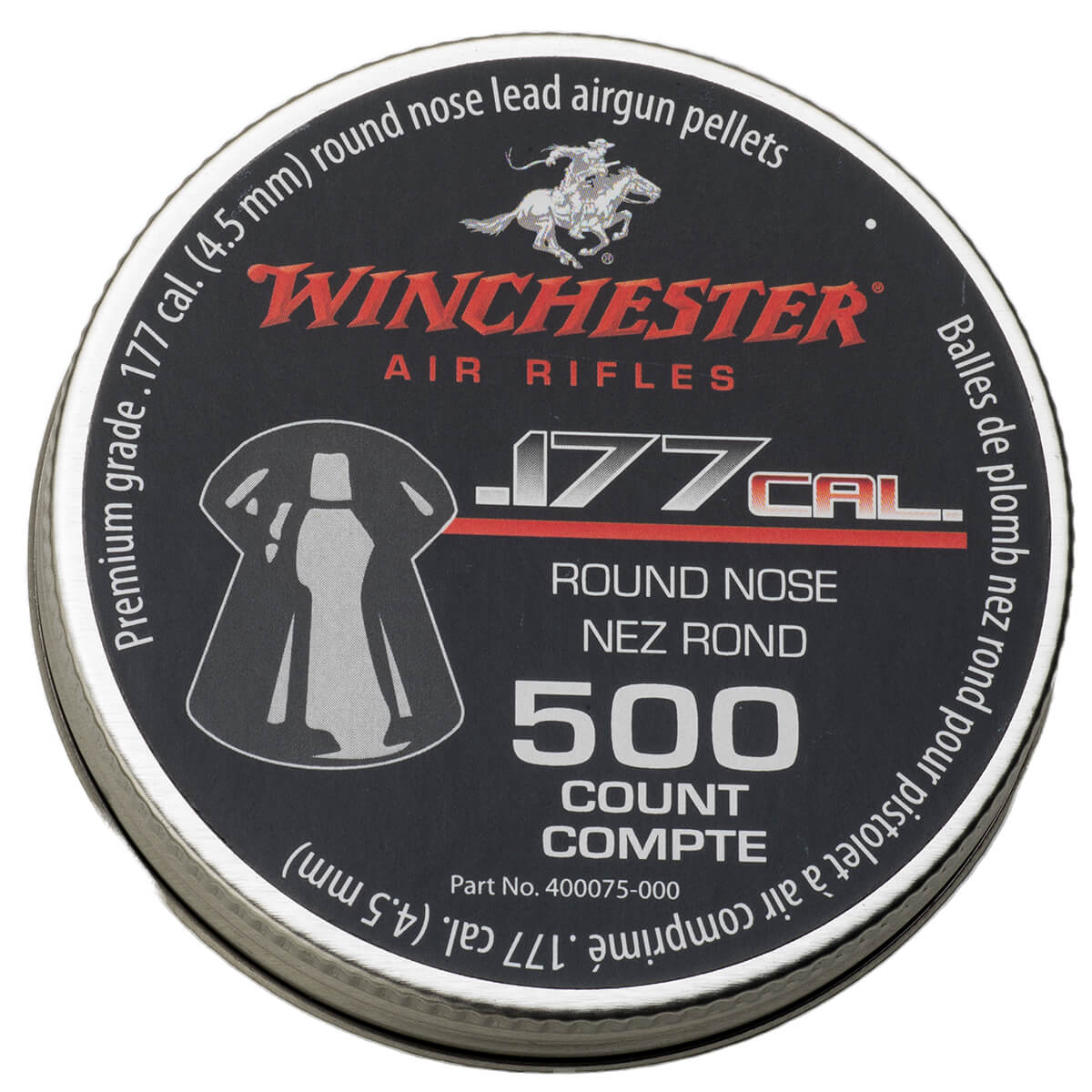 Winchester Flat Nose 177 500 tin 987415 pellet ammo air rifle