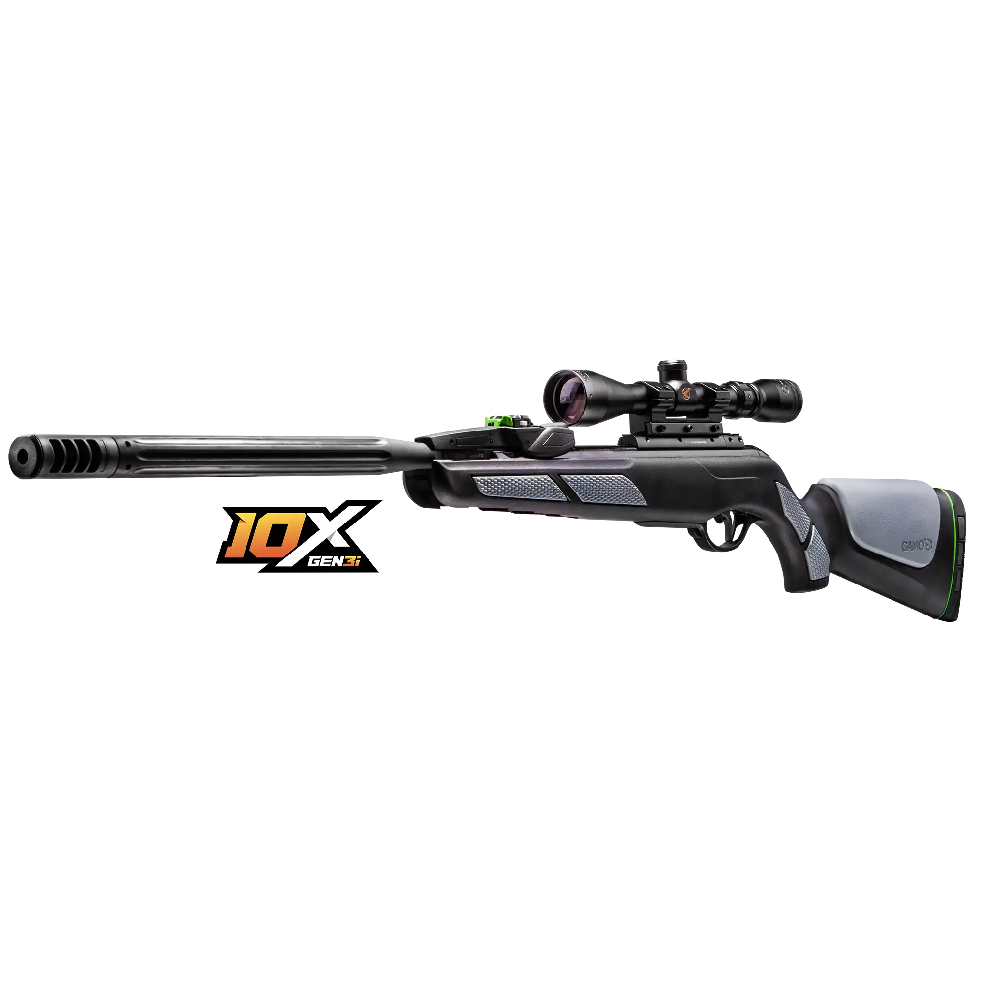 Left Angled View of GAMO Swarm Viper .22 Cal with 10X Logo (611002115554)