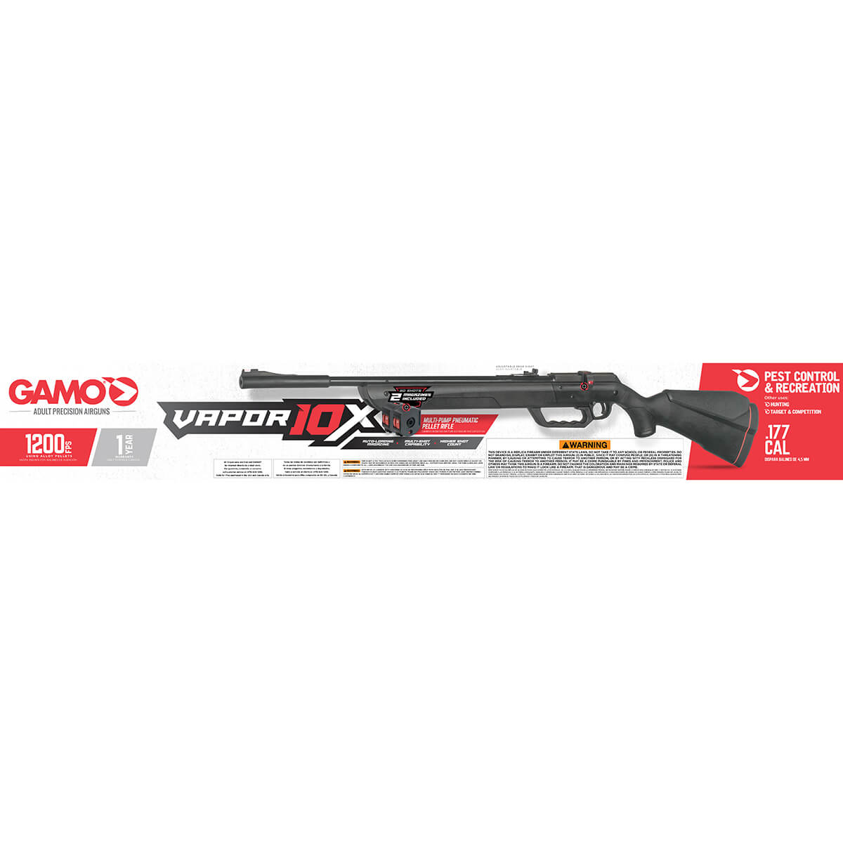 Gamo Vapor 10X Multi-Pump Pellet Rifle