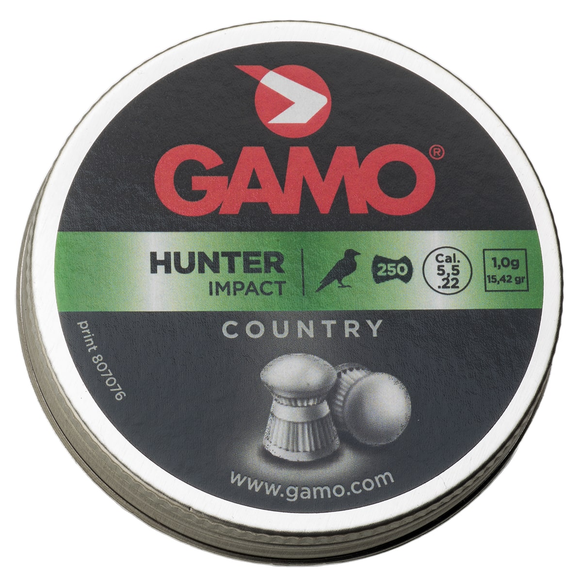 Hunter 22 250 tin 6320525BL54 pellet ammo