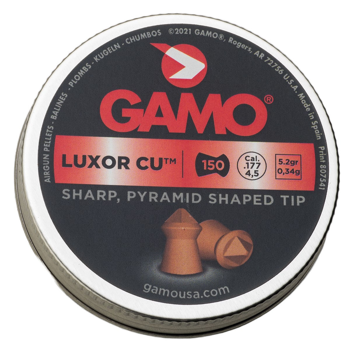 Luxor CU 177 150 tin 632282054 air gun pellet ammunition