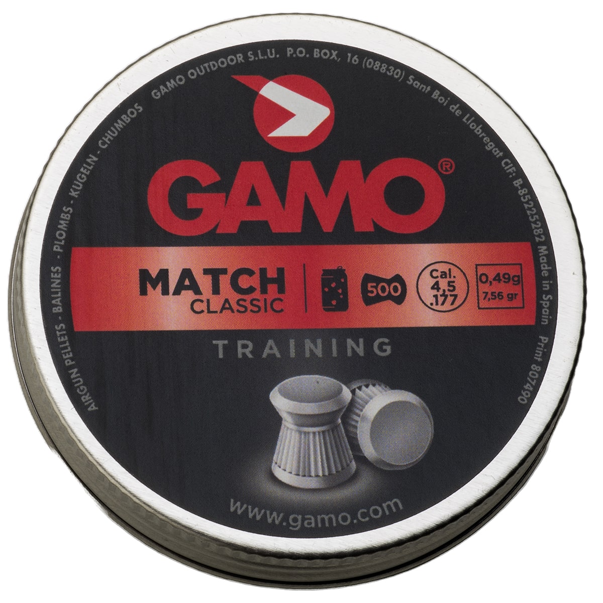 Match 177 500 tin 6322544CP-C54 pellets