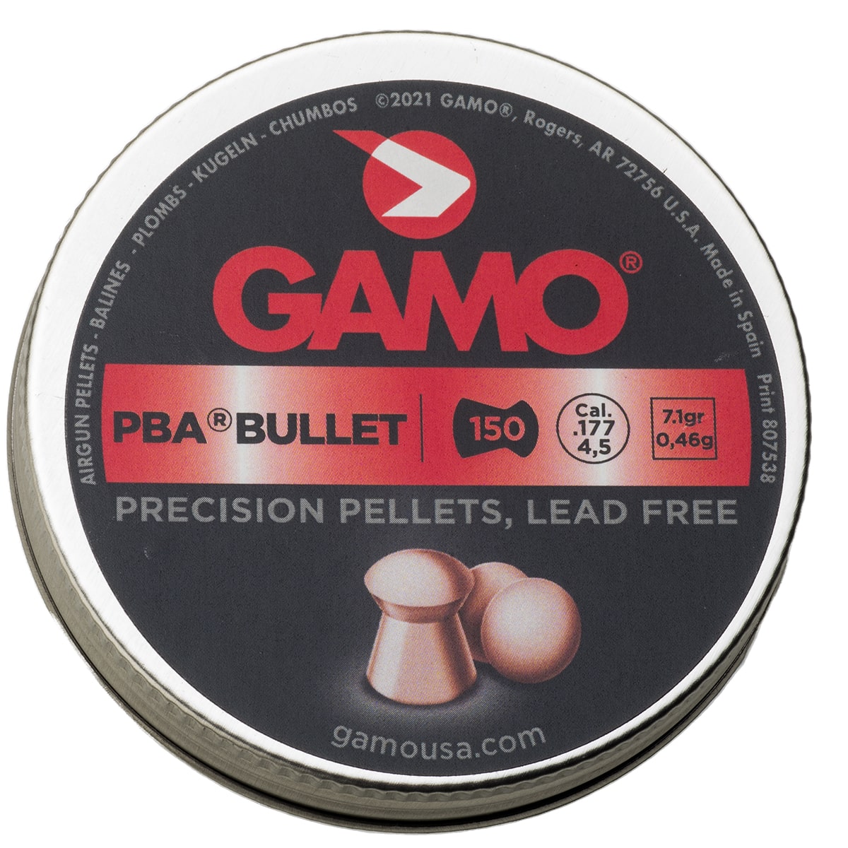 PBA Bullet 177 150 tin 632272054 air gun pellets ammo