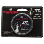 Winchester Pointed 177 500 tin 987416 airgun pellet ammo