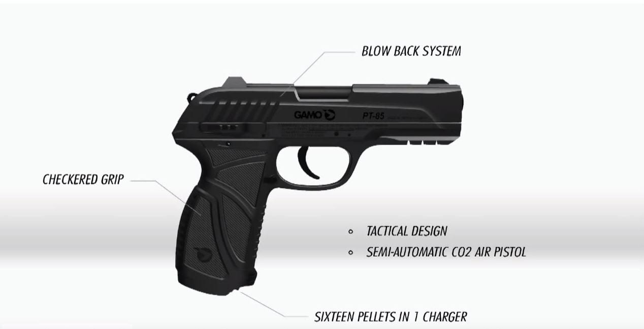 PT-85 Blowback CO2 Pellet Pistol - Image 4