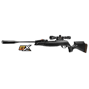 Left Angled View of GAMO Swarm Magnum .25 Cal with 8X Logo (621264554)