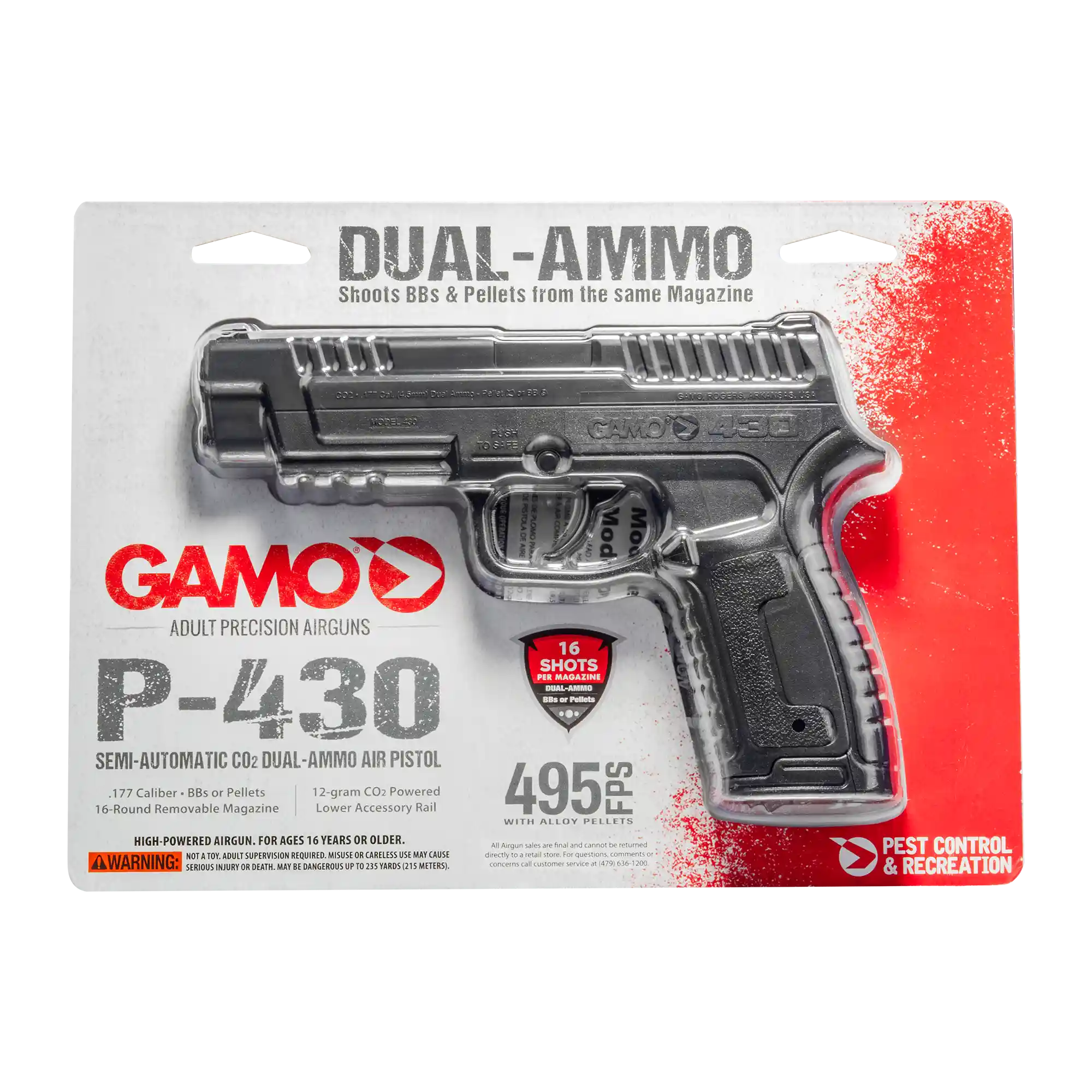 P-430 CO2 Dual-Ammo Air Pistol - Image 12