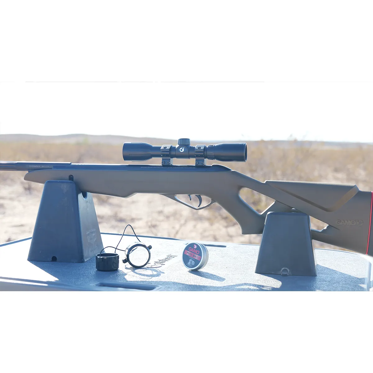 Shadow GR .177 Break Barrel Pellet Rifle Outdoors left back view