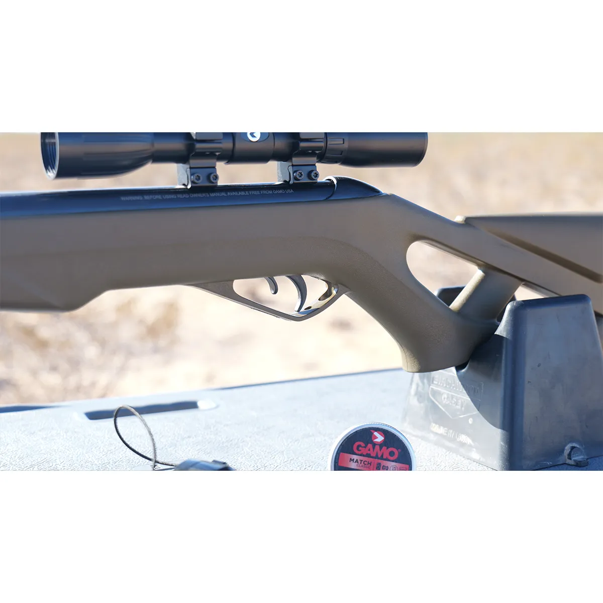 Shadow GR .177 Break Barrel Pellet Rifle Outdoors trigger view